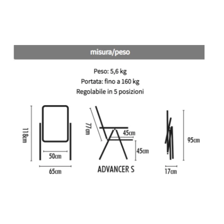 WESTFIELD Sedia Pieghevole Brunner Advancer Small 5 WESTFIELD Sedia Pieghevole Brunner Advancer Small - immagine 3