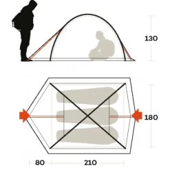 Ferrino Tenda Kalahari 3 -Outdoor Sconto tenda ferrino kalahari 3 due ingressi areata comoda vacanze mare 3