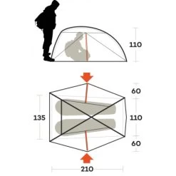 Tenda Ferrino Nemesi 2 PRO -Outdoor Sconto tenda ferrino nemesi 2 pro leggera intuitiva struttura interna rapido montaggio hiker ciclismo 4