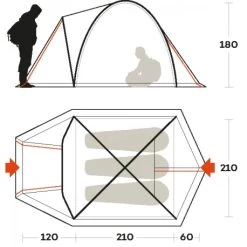 Outdoor Sconto -Outdoor Sconto tenda ferrino shaba 3 tre stagioni alta comoda ampia abitabilita 1