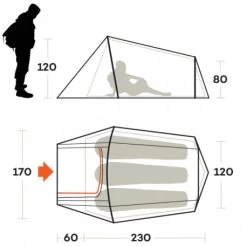 Outdoor Sconto -Outdoor Sconto tenda ferrino sling 3 compatta climi miti tre 3 stagioni trail running bicicletta 1