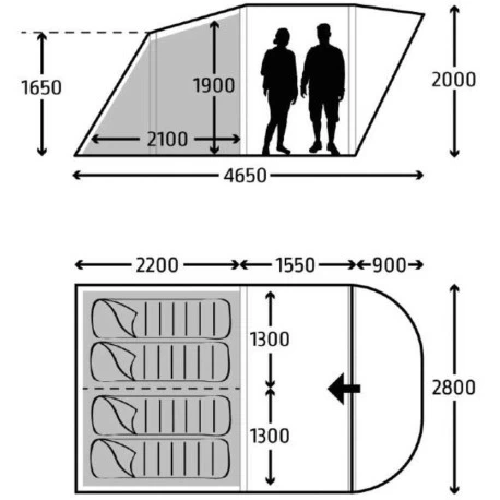 Tenda | Kampa Brean 4 4 Tenda | Kampa Brean 4 - immagine 2